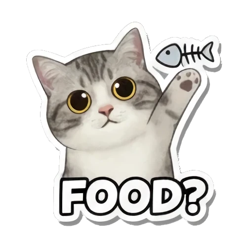 Indifferent cat saying MEH. Cute Cat Expressions sticker for expressive chats and social replies.