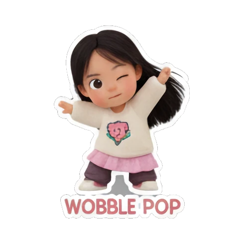 女孩快乐舞蹈 Little Dancer Joy sticker for expressive chats and social replies.