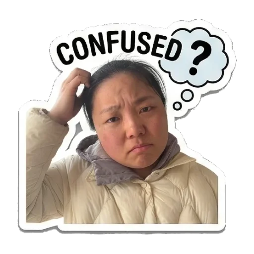 适合在线聊天互动 Real Person Expressive Stickers sticker for expressive chats and social replies.
