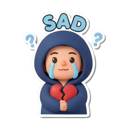 Sticker 10 from AI Sticker Pack, designed for expressive chats, social replies, and everyday reactions.