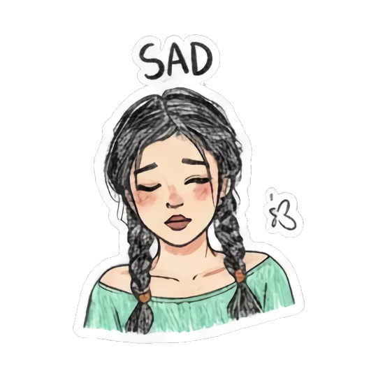 少女困倦想睡 Girl's daily sticker for expressive chats and social replies.