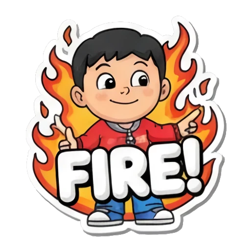 Boy with a dismissive expression Street Style Hip-Hop Boy sticker for expressive chats and social replies.