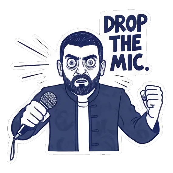 表示赞同或否定手势 Expressive Guy Stickers sticker for expressive chats and social replies.