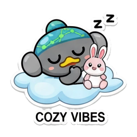 吃货专属表情 Little Gray Hat's Daily Moods sticker for expressive chats and social replies.