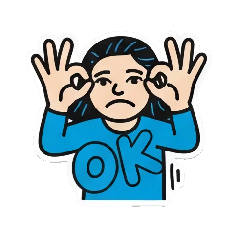 Sticker 1 from AI Sticker Pack, designed for expressive chats, social replies, and everyday reactions.
