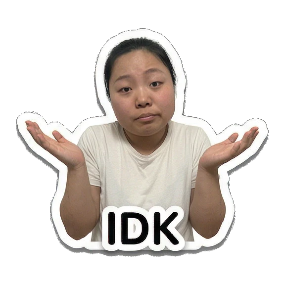 Sticker 8 from AI Sticker Pack, designed for expressive chats, social replies, and everyday reactions.