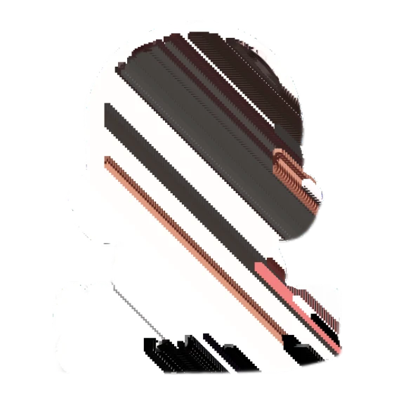 Pensive girl resting chin on hand, deep in thought. Cheerful Little Girl Daily sticker for expressive chats and social replies.