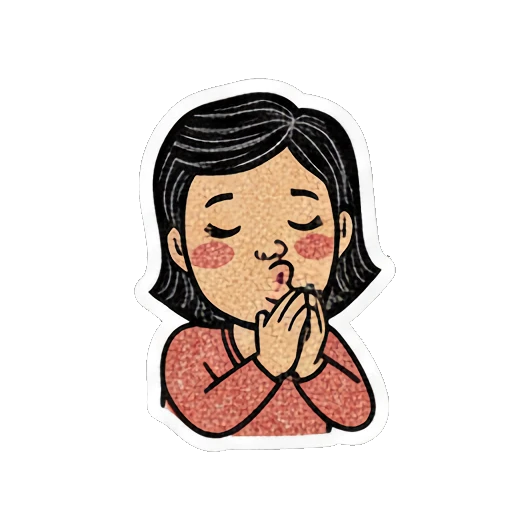 妈妈送出飞吻 Cheerful Mom Daily Life sticker for expressive chats and social replies.