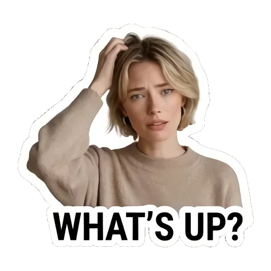Sticker 7 from AI Sticker Pack, designed for expressive chats, social replies, and everyday reactions.