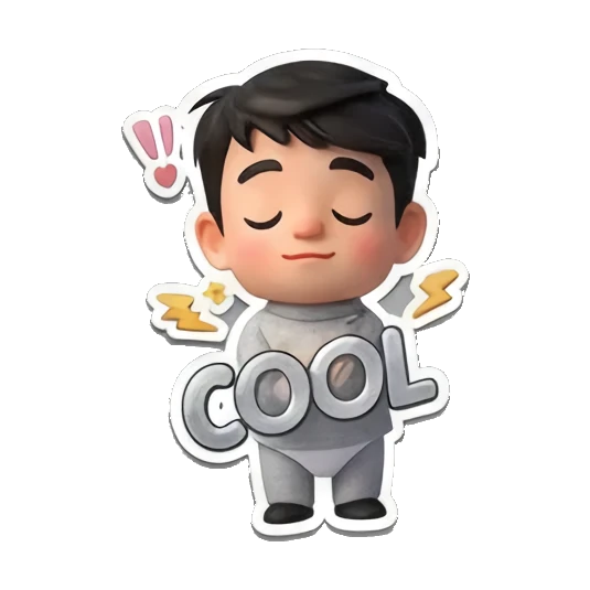 小男孩冲锋姿势 Little Boy Daily Adventures sticker for expressive chats and social replies.
