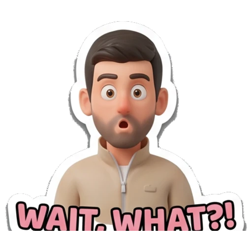 Sticker 6 from AI Sticker Pack, designed for expressive chats, social replies, and everyday reactions.