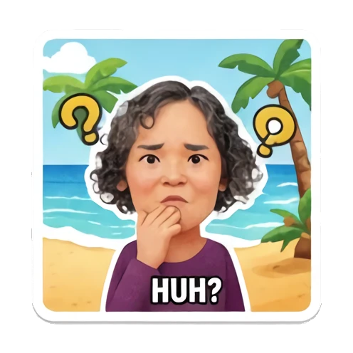 妈妈困惑挠头思考 Cheerful Mom Daily Life sticker for expressive chats and social replies.