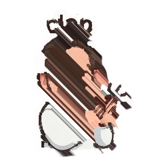 Man with beard and glasses clapping happily Gentle Bearded Man Daily sticker for expressive chats and social replies.
