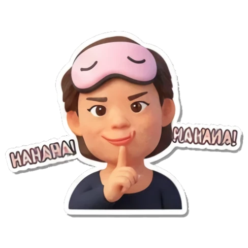 日常社交聊天贴纸 Pop Mart Girl's Moods sticker for expressive chats and social replies.