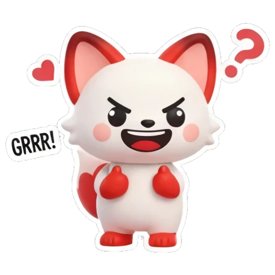 犯困想睡觉的红狐狸 Red Fox Moods sticker for expressive chats and social replies.