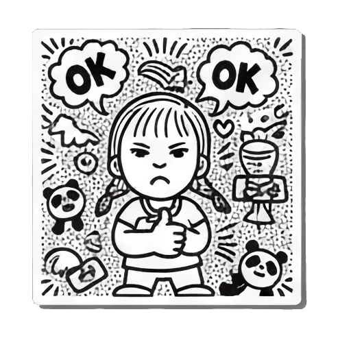 Sticker 1 from AI Sticker Pack, designed for expressive chats, social replies, and everyday reactions.