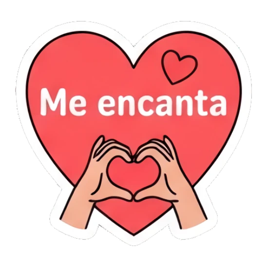 Hands forming a heart shape inside a red heart Couple Daily Vibes sticker for expressive chats and social replies.