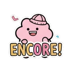 展示强壮肌肉 Pinky Music Jam sticker for expressive chats and social replies.