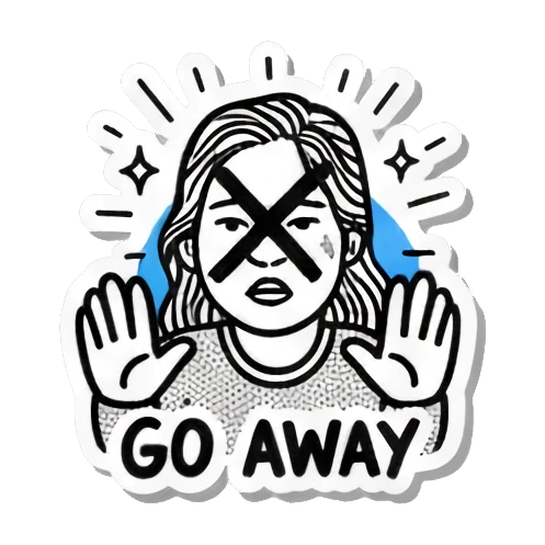 Sticker 15 from AI Sticker Pack, designed for expressive chats, social replies, and everyday reactions.