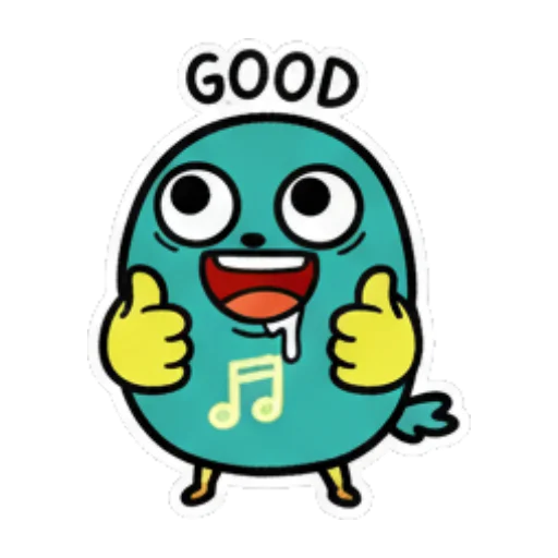 小鸟竖起拇指，表示很棒 Cute Bird Emotions sticker for expressive chats and social replies.