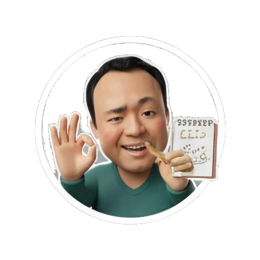 Man making an OK gesture with a note pad Musical Man Expressions sticker for expressive chats and social replies.