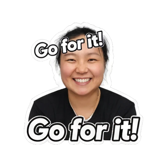 飞吻表达爱意 Energetic Asian Girl Daily sticker for expressive chats and social replies.