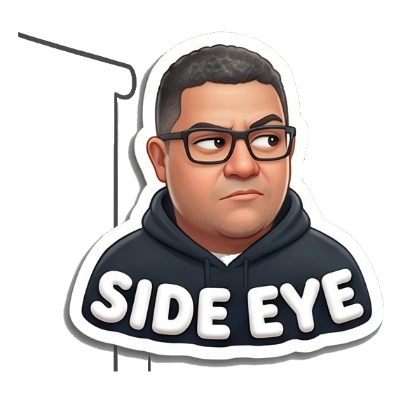 Man with glasses looking angry with fire background and text SERIOUSLY? Tech Guy Daily Vibes sticker for expressive chats and social replies.