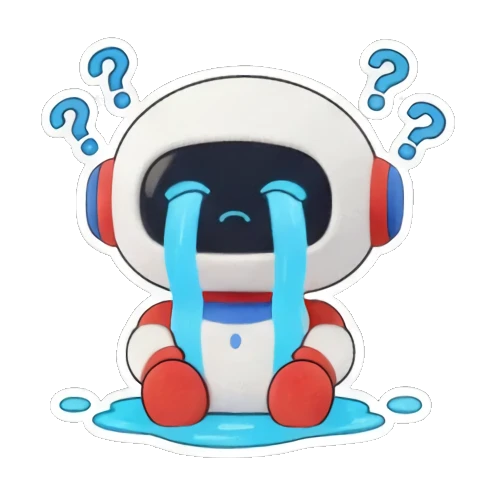 机器人流口水点赞 Little Tech Buddy sticker for expressive chats and social replies.