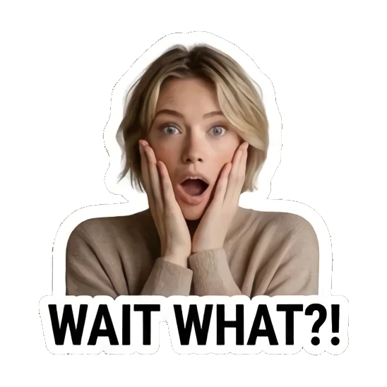 Sticker 2 from AI Sticker Pack, designed for expressive chats, social replies, and everyday reactions.