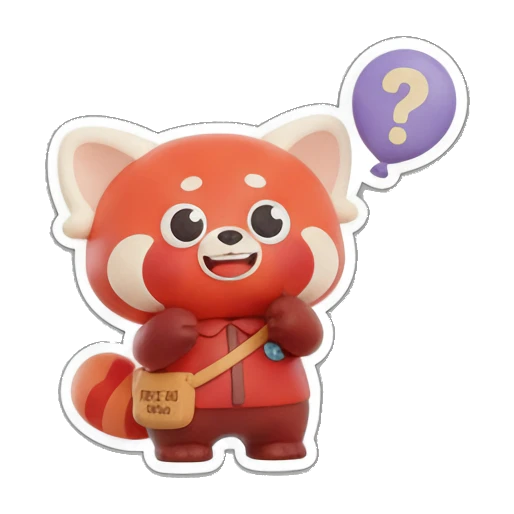 Red panda sleeping under a blanket Red Panda Daily Vibes sticker for expressive chats and social replies.