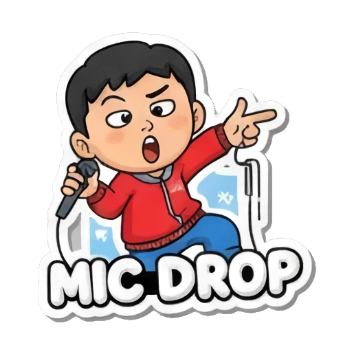 Boy waving hello Street Style Hip-Hop Boy sticker for expressive chats and social replies.