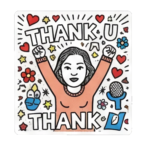 女孩表达感谢 Pop Art Girl Daily Vibes sticker for expressive chats and social replies.