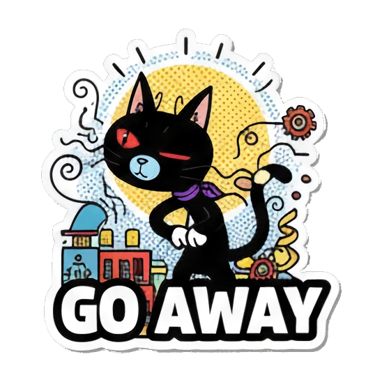 Sticker 16 from AI Sticker Pack, designed for expressive chats, social replies, and everyday reactions.