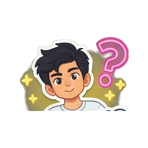 Boy looking sideways with text Side eye Playful Boy Daily Vibes sticker for expressive chats and social replies.