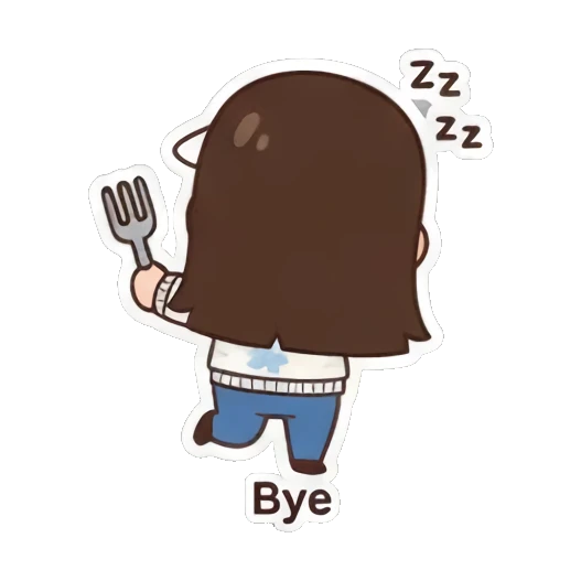 Girl rejecting with crossed arms. Visor Girl's Expressive Day sticker for expressive chats and social replies.