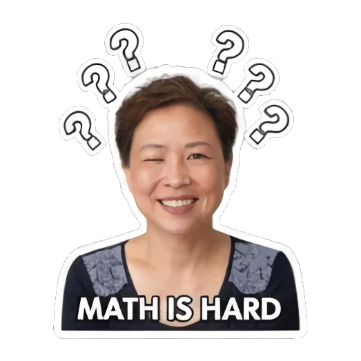 数学很难困惑 Real Life Reactions sticker for expressive chats and social replies.
