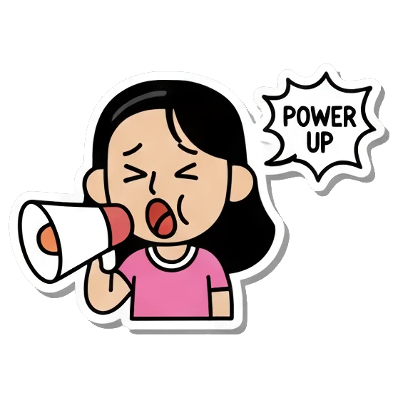 怀疑的眼神 Daily Life of a Girl sticker for expressive chats and social replies.