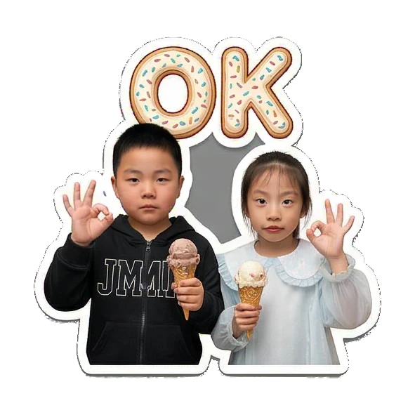Sticker 1 from AI Sticker Pack, designed for expressive chats, social replies, and everyday reactions.