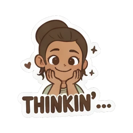 Sleepy girl saying "Gnite". Girl's Daily Vibes sticker for expressive chats and social replies.