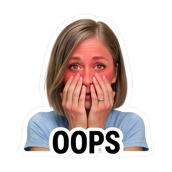 Woman blushing covering face in embarrassment Daily Life Expressions sticker for expressive chats and social replies.