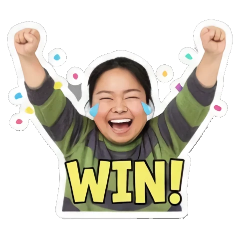 Sticker 6 from AI Sticker Pack, designed for expressive chats, social replies, and everyday reactions.