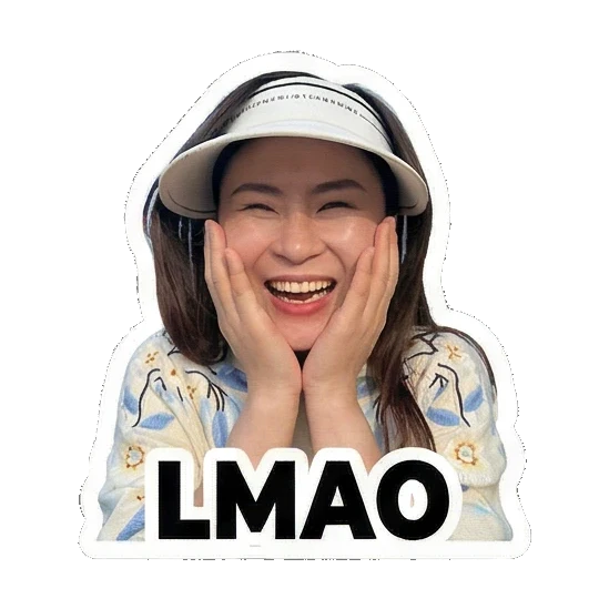 真人女士竖拇指说STOP! Lively Lady's Expressive Moments sticker for expressive chats and social replies.