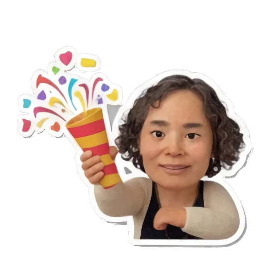 Cool mom wearing sunglasses Cheerful Curly Mom sticker for expressive chats and social replies.