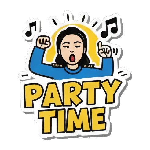 拒绝No Way Pop Art Girl's Daily Moods sticker for expressive chats and social replies.