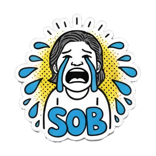 Sticker 13 from AI Sticker Pack, designed for expressive chats, social replies, and everyday reactions.
