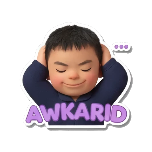 尴尬捂头男孩 Little Boy's Moods sticker for expressive chats and social replies.