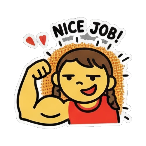 Sticker 14 from AI Sticker Pack, designed for expressive chats, social replies, and everyday reactions.