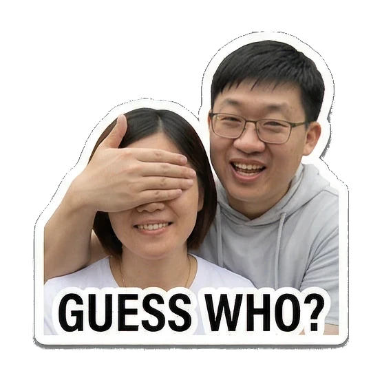 man blowing kiss Sweet Couple Moments sticker for expressive chats and social replies.