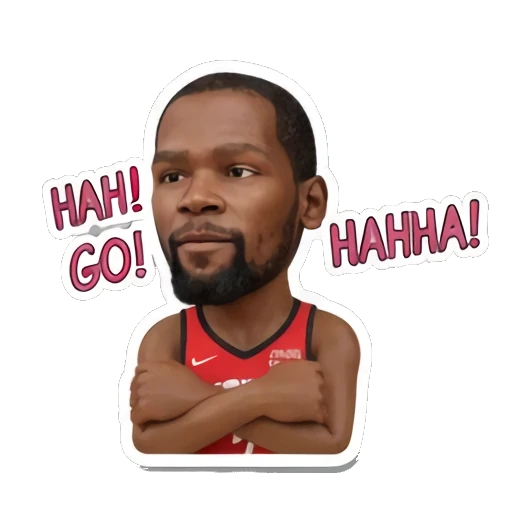 Basketball player crossing arms with a confident look. Basketball Star Expressions sticker for expressive chats and social replies.