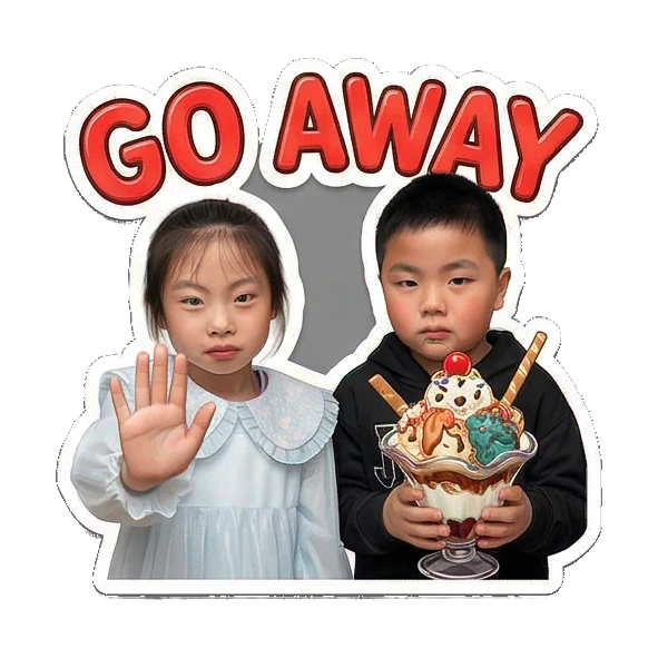 Sticker 16 from AI Sticker Pack, designed for expressive chats, social replies, and everyday reactions.